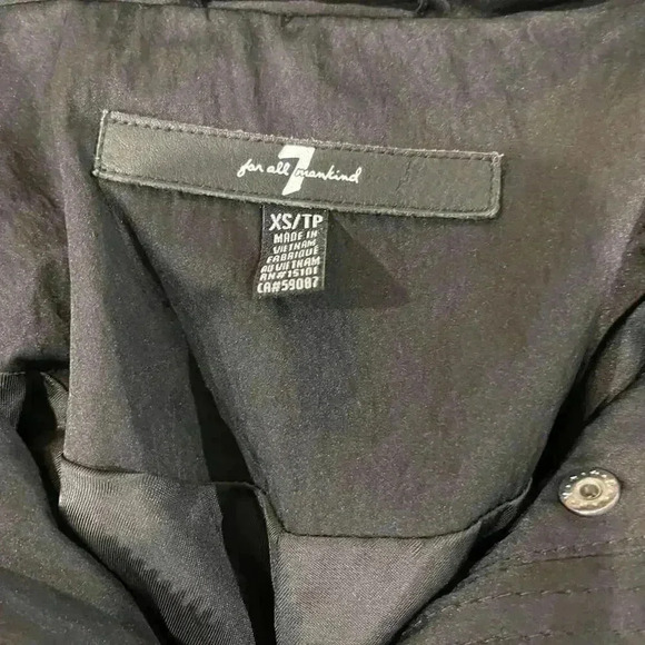 7 For All Mankind Womens XS Water Repellent Tunnel Anorak Jacket Trench Raincoat - Picture 3 of 7
